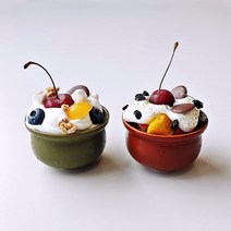 예쁜 빈티지 소스볼 허니 미니볼 도자기 종지 그린 브라운 2color, 브라운2P세트, 1개