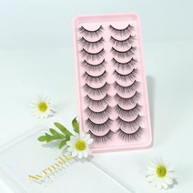 5 10 쌍 3D 밍크 속눈썹 자연 힐 메이크업 Cils 희미한 잔인 Maquiagem, 10Pairs-Ay25