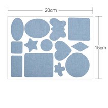 가죽보수스티커 25/20/5/1pcs 진 패치 데님 접착제 팔꿈치 DIY 청바지 수리 의류 직물 바느질, 12 1 Pack