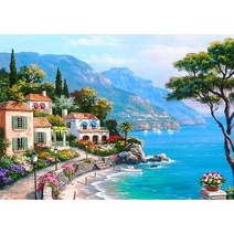 아이룸데코 해바라기 보석십자수 DIY 캔퍼스 액자형 30x40, 지중해 캔퍼스형 30x40