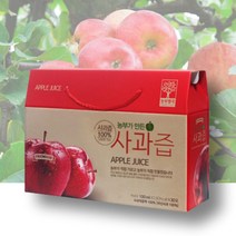 예산사과즙 착즙 생사과즙 100ml x60포 저온추출 사과 주스