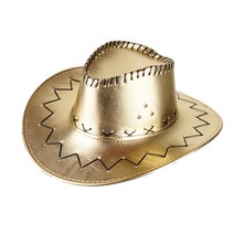 파티짱 카우보이 모자 S사이즈 파티 장기자랑 학예회, 골드