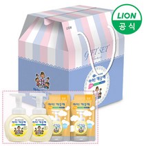 아이깨끗해 선물세트 490ml용기 2개 + 450ml리필 2개 (순 레몬 청포도), 490ml용기 2개+450ml리필 2개 (청포도)