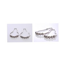 미니투룸 자취방 방수커튼링 12p 오피스텔 욕실샤워커튼 화장실비닐커튼 욕조커텐 북유럽풍 예쁜샤워커튼, 집게12P(골드), 골드계열