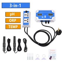 수류모터 파도 펌프 해수용 무선 와이파이 온라인 제어 수질 감지기 3 in 1 pH ORP TEMP 컨트롤러 테스터 BNC 타입 프로브, 미국 플러그_PH-W2839
