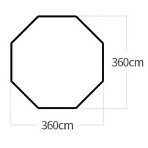 자체 주문 제작 코베아 몬타나 쉘터 2 전용 그라운드시트 방수포, 베이지
