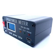 최신형 SWR 전력 와트 미터 피크 120W PWR AT14 FM AM SSB 1.8Mhz-50Mhz