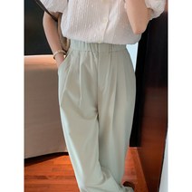 Banhany 이젤 찰랑찰랑 핀턱 와이드 밴딩 슬랙스 5color