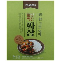 피코크 PEACOCK 밥 한그릇 뚝딱 바로먹는짜장 200g 전자렌지 간편 조리 짜장밥