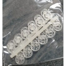 PRYM 플라스틱 스냅단추 13mm, 반투명, 12세트