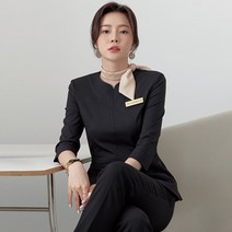 유니폼 단체복 인포 프론트 상담실장 근무복 비서룩