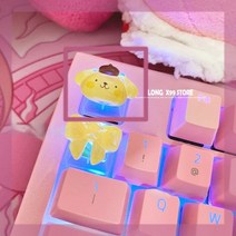 키보드핑크 투명 맞춤형 DIY 기계식 키보드 캡 체리 MX 스위치 게임 백라이트 키캡 1 개, 한개옵션2, 02 1pcs keycaps, 01 Package  1pc keycap