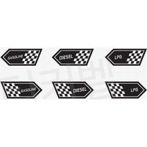 LPG 깃발 차량스티커 주유구스티커 자동차스티커 데칼스티커 차량용스티커 자동차데칼 주유스티커 자동차인테리어 자동차용품악세사리 자동차용품 차량용품, 좌 레드