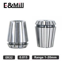 콜릿 척 볼트 탭 밸브 ER 콜렛 척 ER32 1 ~ 20 21 22 23 24 25 26mm 0.015 CNC 밀링 공구 홀더 조각 기계, 13 ER32-6.35(1-4)mm
