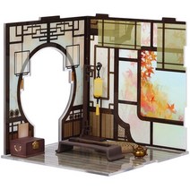 악마 재배의 그랜드 마스터 MDZS 아크릴 배경 피규어 가구와 인형 집 DIY 고대 장면 소품 카사, 07 C left