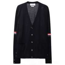 [톰브라운] [명품]THOM BROWNE FW RWB 암밴딩 파인 메리노 울 가디건 MK
