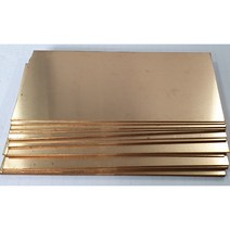 황동판1T x100x150mm/ 황동판시트1T/ 두게1mm 가로100mm 세로150mm, 1T, 1개