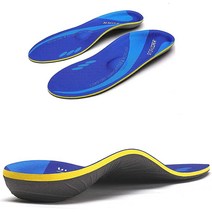 플랫 풋 정형외과적 아치 서포트 힐 패드 안창 남성 및 여성용 스포츠 충격 흡수 안창 초록색. MEN (10-10 1/2) | WOMEN (12-12 --290MM-11.42