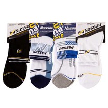 낫소 스포츠양말 남성용 중목 탁구양말 족구양말, NSM-BK