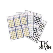 [세아퀼트] 곤돌라 곤도라 스냅단추 똑딱이단추 5mm 7mm 8mm 10mm 12mm, 실버