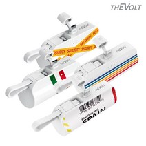 더볼트 2in1 디자인보조배터리 일체형 미니 도킹형 보조배터리 아이폰 갤럭시 8핀 C타입 5000mAh, C타입(갤럭시), 오줄 그린