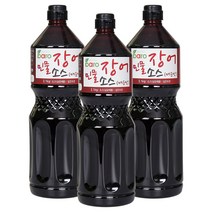 바로 민물장어소스(매운맛) 2.1kg 장어 구이 양념장 생선 덮밥 밑밥, 3개