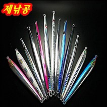 제낚공 메탈지그 20g부터 350g까지 어시스트훅 소품 크롬지그 쇼어지깅 선상지깅 루어 낚시, J다이아크롬지그300g