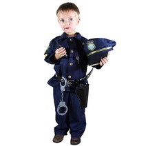 남아할로윈의상 Deluxe Police Officer Costume and Role Play Kit Boys Halloween Carnival Party Performance Fa