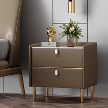 우드슬랩식탁 테이블 Rock Slab Solid Wood Simple Modern Light Luxury Bedside Table Sense of Complete, 05 E