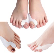 엄지 새끼 발가락 교정기 실리콘 발패드 링 통풍 보호대, 엄지착용(2p)