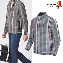[마코 SALE] (남성)캐주얼체크패턴바람막이 점퍼_MKM1JP03