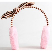 초등학생귀마개 핑크 머리띠 귀도리 방한용귀마개
