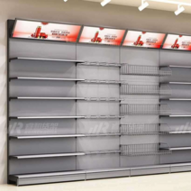 상품진열대 곤도라 팬트리 약국 슈퍼 수납장 마트매대, 4단 그레이 165cm높이 123cm넓이