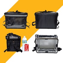 배달가방 3size 자전거 오토바이 고정 가능 음식 배달 가방 백팩 보온 보냉 가방 배달 통 버거가방 컵홀더 파티션 칸막이 퀵보드 배달 대행 소형 중형 대형 피자가방 햄버거 가방, 배달가방 중형 (48L), 자전거/오토바이 고정틀 추가(+5,000원)