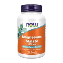 나우푸드 마그네슘 말레이트 1000 mg 180 타블렛, 1개, 180정