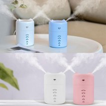 저소음 독서실 무드등 미니 가습기 세척편한가습기 원룸가습기, 03)LED듀얼usb가습기 화이트