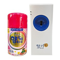 산도깨비 향기속으로 자동분사기 1개 + 리필 1개 세트 자동분사 기계 분사형 실내 방향제 방향캔, 22_장미