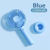 휴대용에어컨 소형에어컨 미니에어컨 휴대용 미니 팬 핸드헬드 에어컨 소형 USB 학생용 여행 선물 야외, 04 하늘색