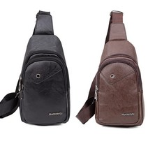 남자 가죽 슬링백 어깨 가방 핸드폰 지갑 가방 가벼운 캐주얼 경량 소형 아웃도어 크로스백