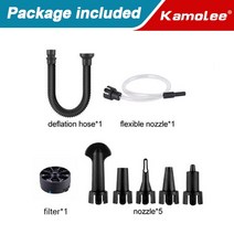 송풍기 소형 낙엽청소기 브로워 Kamolee-먼지 송풍기 공기 주입기 5 인 1 다기능 충전식 마키타 18V 배터리, 02 Only Accessories Kit_04 AU