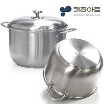 키친아트 퀸즈 인덕션 스텐 곰솥, 34cm