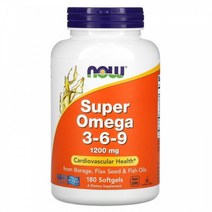 나우푸드 3개 슈퍼 오메가369 1200mg 180소프트젤