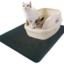 영구네아지트 고양이 화장실 사막화방지 모래 매트, 블랙