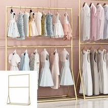 디앤씨공작소 골드 스탠드옷걸이 150X160CM 옷걸이봉 스탠드행거옷걸이 스텐드행거