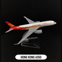 취미 수집용 항공사 비행기 모형 1:400 스케일 금속 항공 복제품 캐세이 퍼시픽 B747 항공기 모델 비행기 미니어처 방 장식 을 위한 선물 완구, 03 24.Hong Kong A350