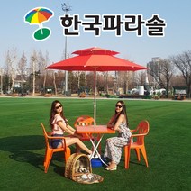 [단품구성] 한국파라솔 국산 FRP 카본 2단 파라솔 직접세트구성 - 테이블 및 의자 물통받침대는 추가로 구매하셔야 됩니다, 16. FRP 2700mm 파라솔 [노랑]