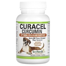 Terry Naturally 테리내추럴리 Curacel Curcumin For Dogs 60 Softgels 1.8 oz (52 g) By Terry Naturally Cur, 1개