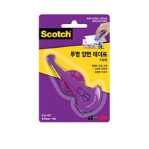 상세정보별도표기 ppp 3M 스카치 투명 양면테이프 리필 017R, 1