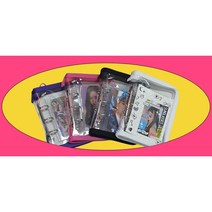 다니샵 3공 지퍼 포토카드 바인더 포카 다이어리 미니 앨범 속지포함, 투명딥퍼플(SIZE UP)