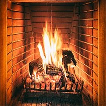 Yeele 5x4ft Burning Firewoods Backdrop for Photography Fireplace Blazing Fire Background Winter Chri, 1